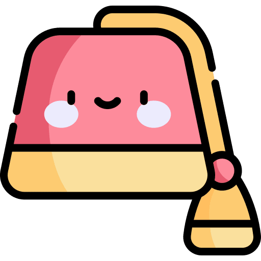 Fez arabian fashion hat icon