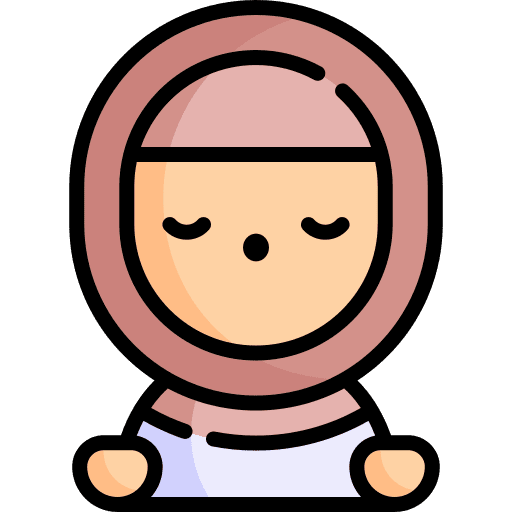 Woman pray woman muslim icon