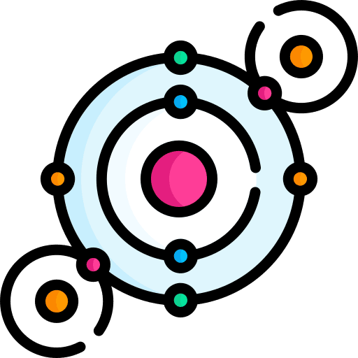 Chemical bond structure education molecular structure icon
