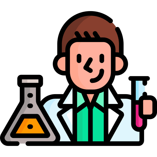 Chemist brown hair chemist chemistry icon