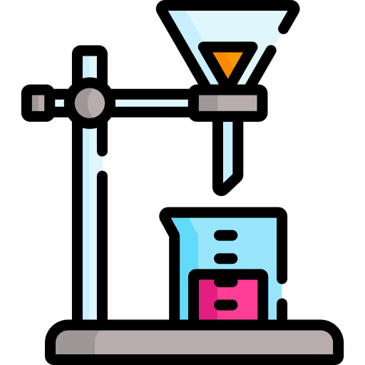 Funnel lab beaker education icon