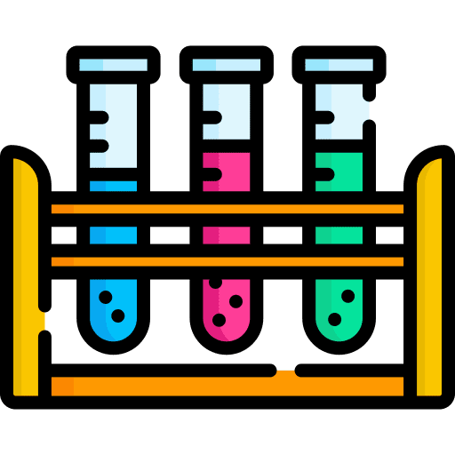 Test tubes science laboratory rack icon