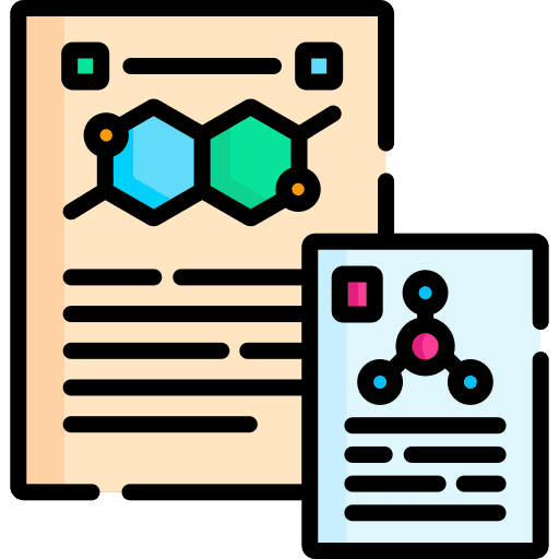 Reports formula chemistry experiment icon