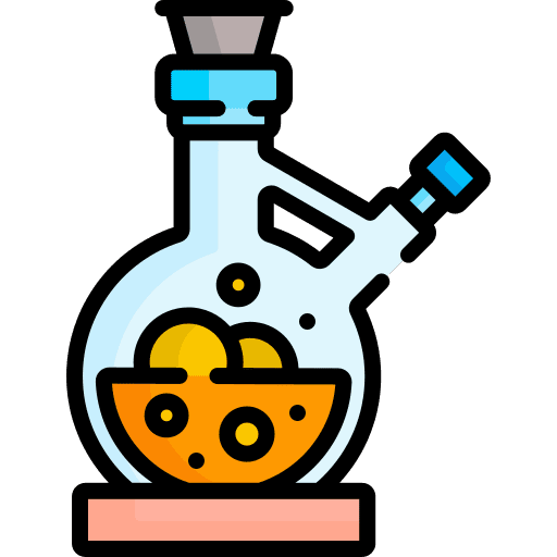 Schlenk flask medical laboratory icon