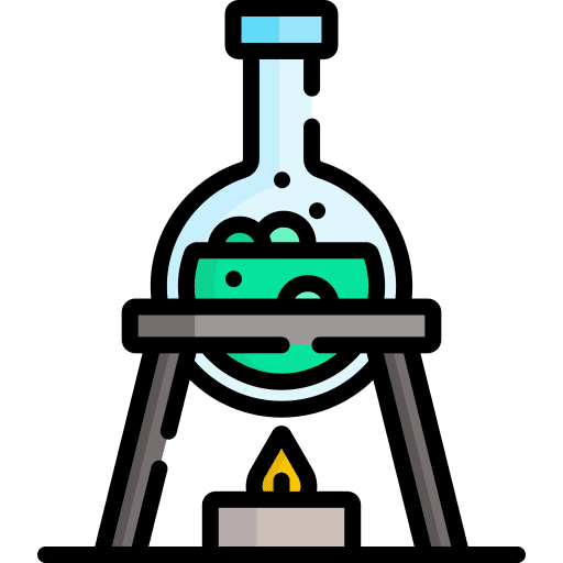 Burner experiment science lab icon