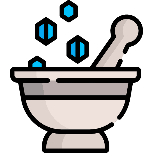 Mortar pestle chemistry laboratory icon