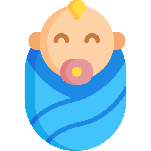 Baby newborn baby blanket icon