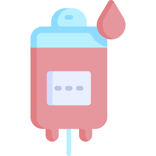 Blood transfusion medical tool blood bag healthcare and medical icon