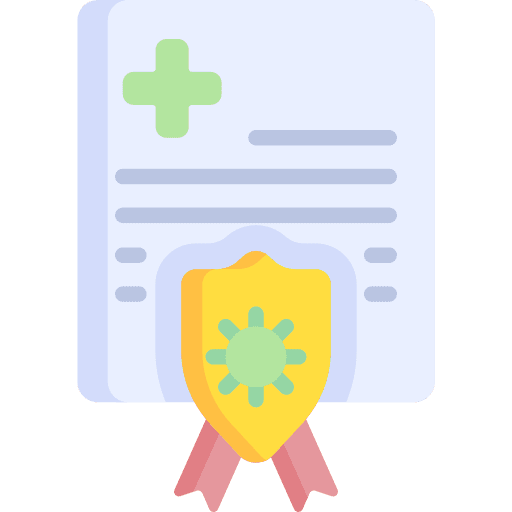 Certification certification certificate virus icon