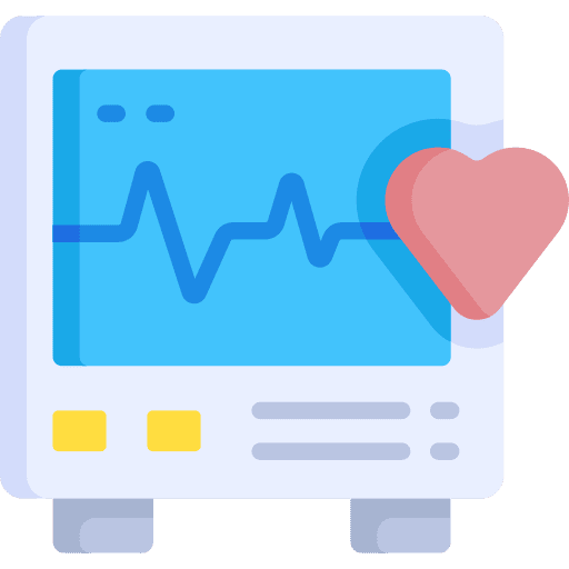 Heart rate ekg heartbeat electrocardiogram icon
