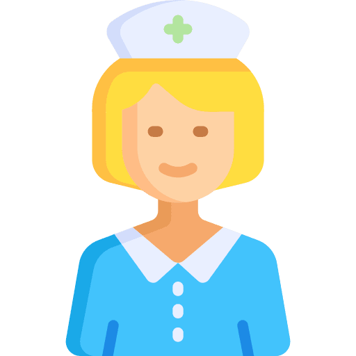 Nurse healthcare woman hospital icon