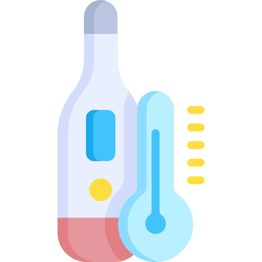 Thermometer sickness healthcare and medical temperature icon