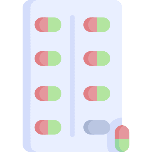 Pills medicine capsule healthcare and medical icon