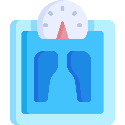 Body scale healthcare balance wellness icon