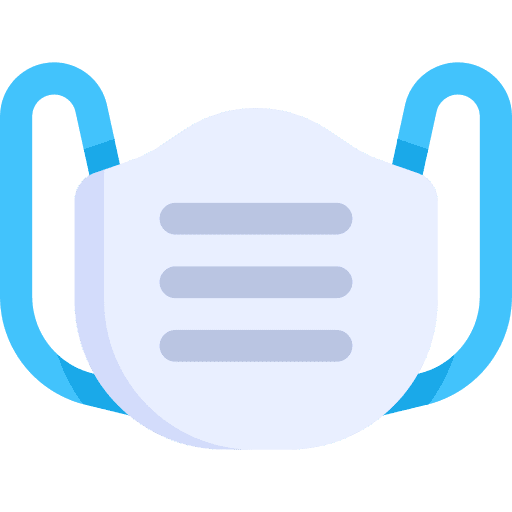 Protective mask epidemic prevention security medical mask icon