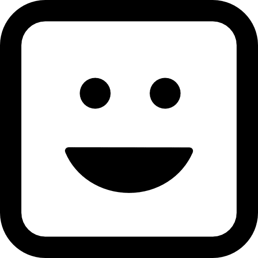 Emoticon square smile square emoticon smile icon