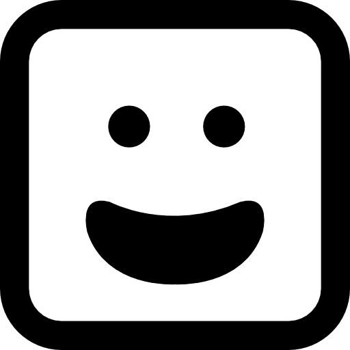 Happy smiling emoticon face with open mouth happy smiley smiling icon