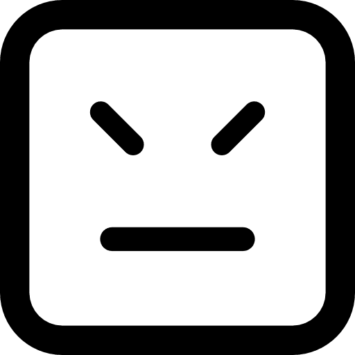 Emoticons face with straight mouth line and closed eyes emoticons line mouth icon