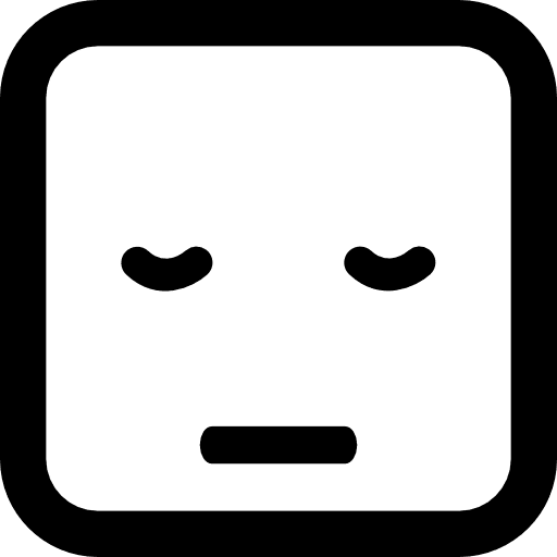 Sleepy emoticon square face emoticon emoticon square sleep icon