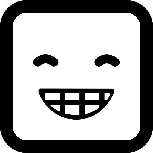 Happy emoticon interface smile face icon