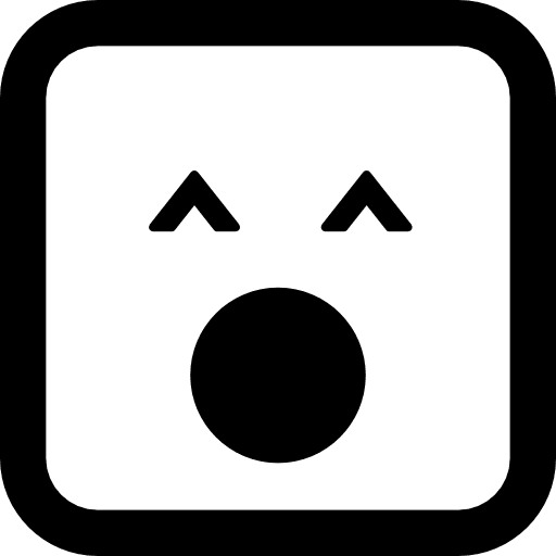 Yawning emoticon square face face yawning faces icon