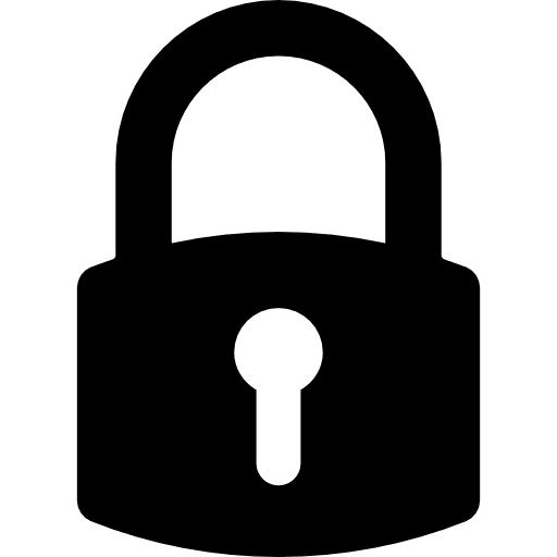 Lock symbol for interface interface tools lock icon