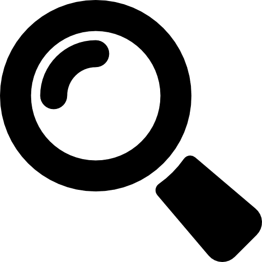 Zoom or search interface tool symbol magnifier tool magnification icon