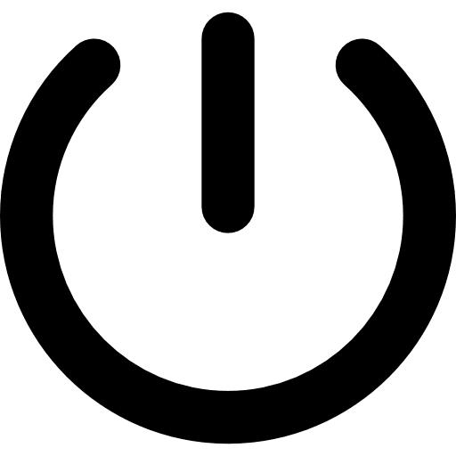 On power symbol universal icons signs power icon