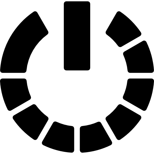 Power symbol variant power symbol button icon