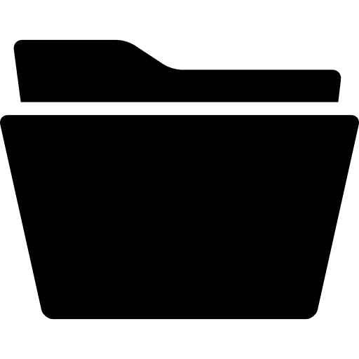 Folder black shape variant in perspective interface folder folders icon