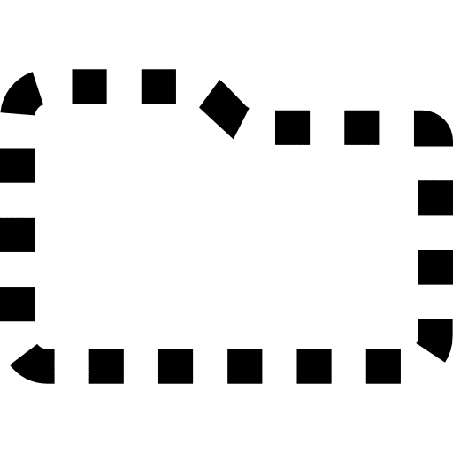 Folder shape of broken line folders broken line line icon