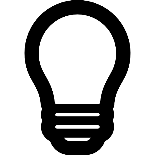 Lightbulb light bulbs idea icon