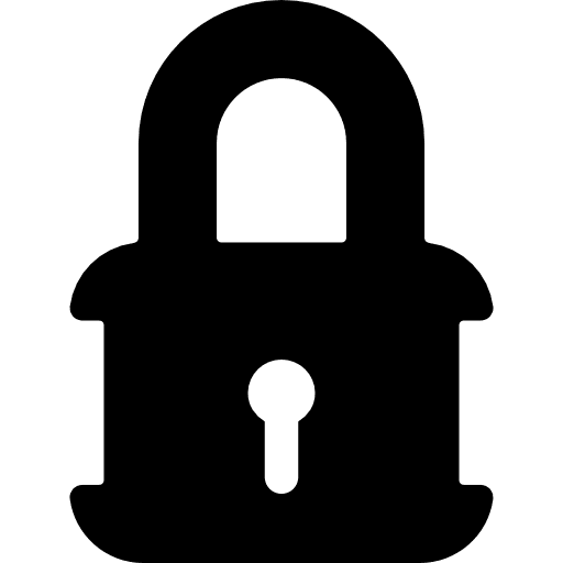 Lock closed padlock locked icon