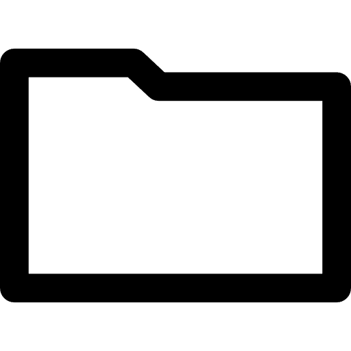 Folder outline shape outlined shape business icon