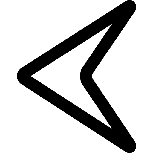 Left arrow point outline direction point business pack icon