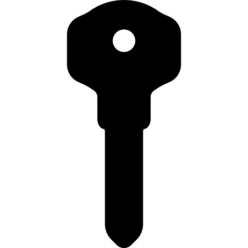 Key tool security black protection icon