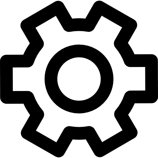 Gear outline outline gear interface icon