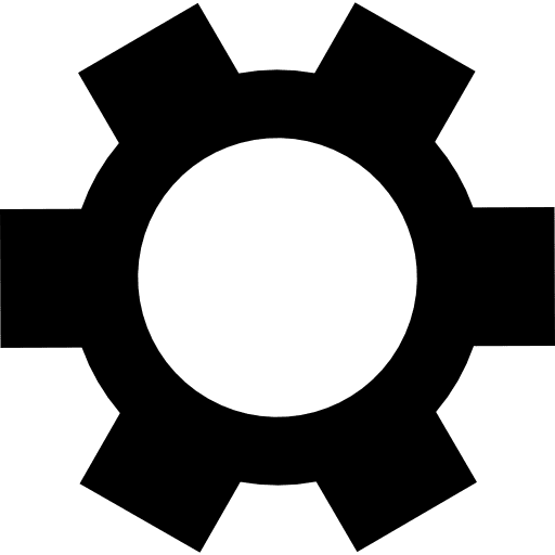 Gear shape wheels gears gear icon