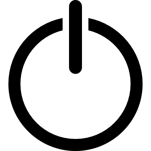 Power sign sign symbol line icon