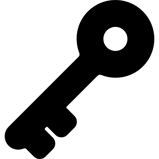 Key security tool shape security tools diagonal icon