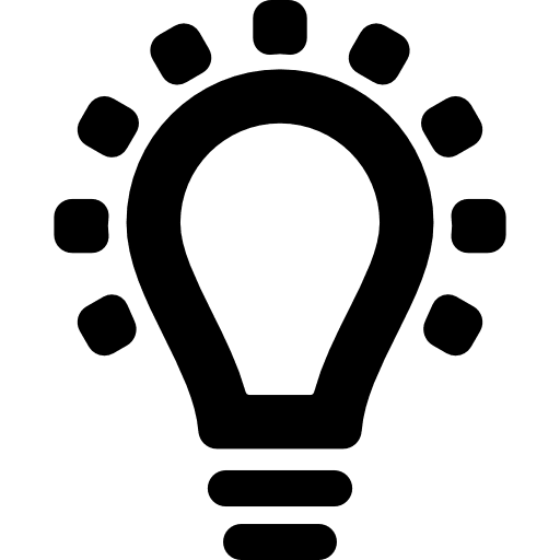 Lightbulb interface symbol business business pack bulbs icon