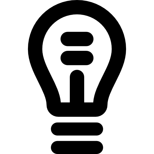 Lightbulb symbol lightbulb bulb symbols icon