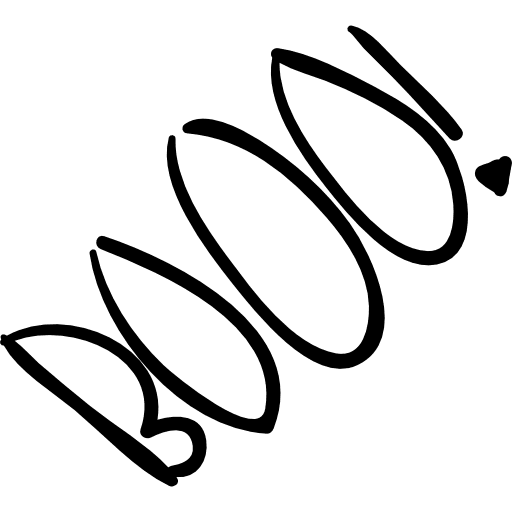 Scaring onomatopoeia of halloween shout scare onomatopoeia letters icon