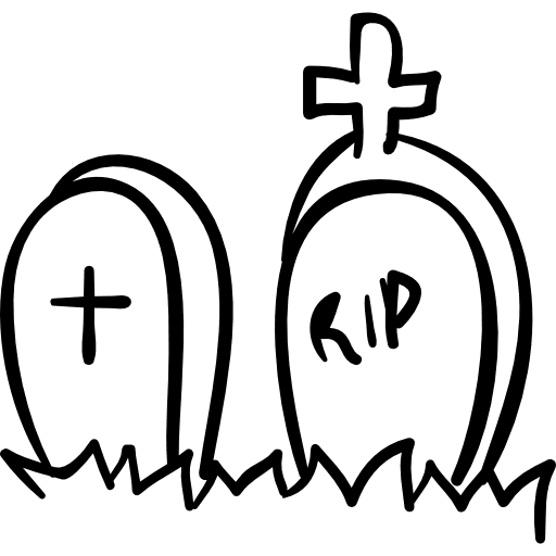 Halloween cemetery tombstones tombstones halloween outlined icon