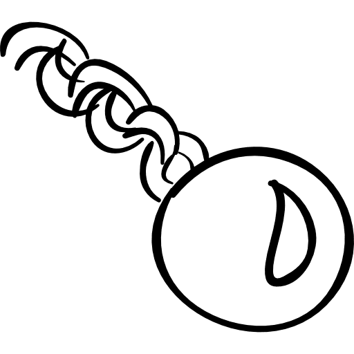 Halloween prisoner ball with chain halloween ball chain icon