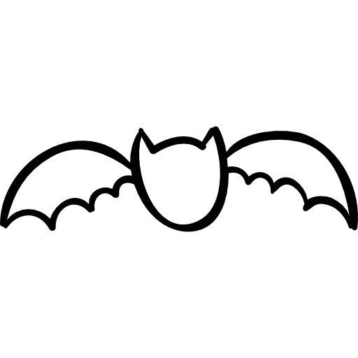 Bat outline flying bat outline icon
