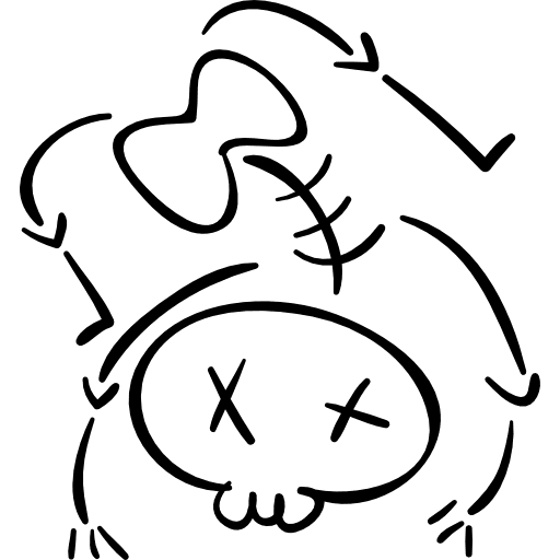 Halloween skeleton pieces bones halloween icon