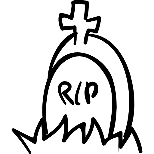 Tombstone of halloween with a cross tombstone halloween tomb icon