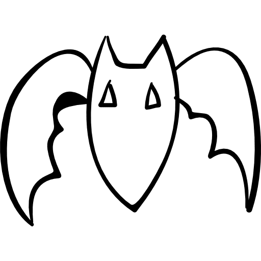 Bat outline winged outline animals icon