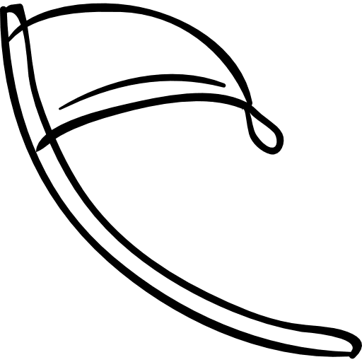 Halloween flag outline flag curved outline icon